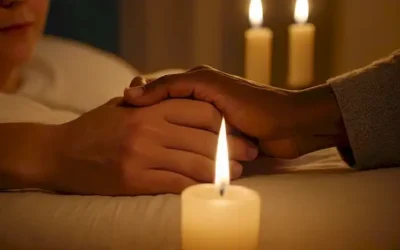 Una persona con artritis que sostiene las manos con un socio romántico