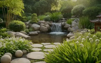 Un ambiente sereno de inspiración asiática