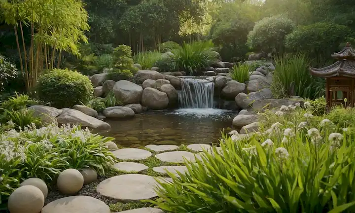 Un ambiente sereno de inspiración asiática