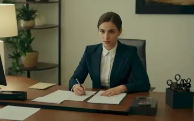 Una persona en un entorno profesional