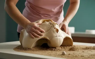 Una región pélvica de personas