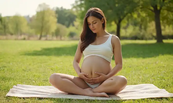 Un cuerpo de mujeres en una cómoda posición sentada o de pie