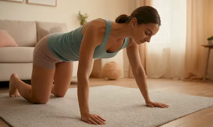 Aquí hay una línea de frases cortas que describen la imagen de la cubierta: Mujer
